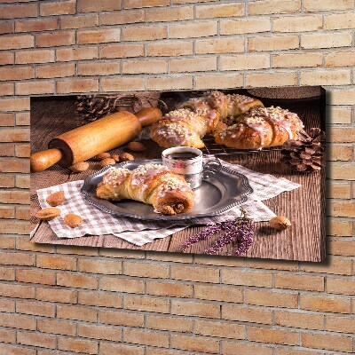 Canvas wall art croissants