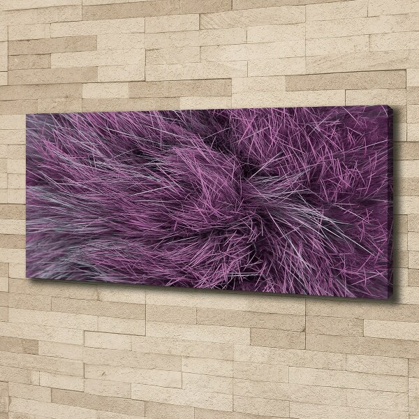 Canvas wall art Pink fur