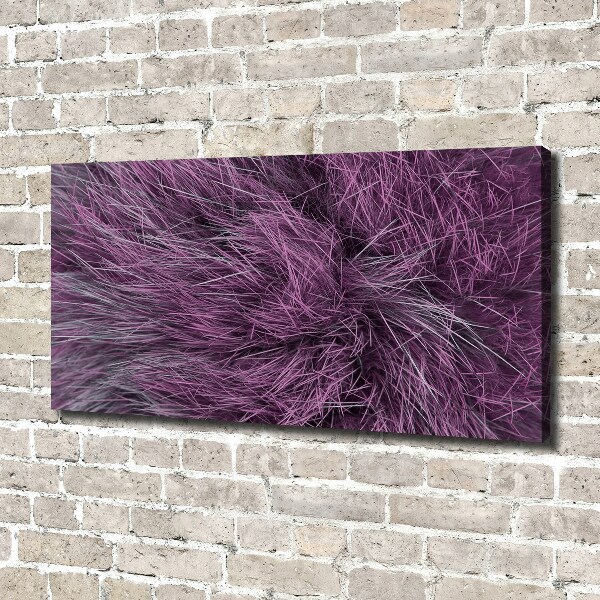 Canvas wall art Pink fur