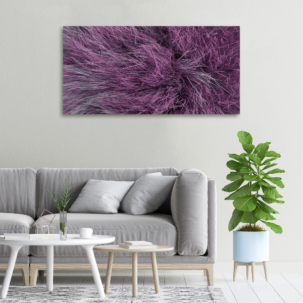 Canvas wall art Pink fur