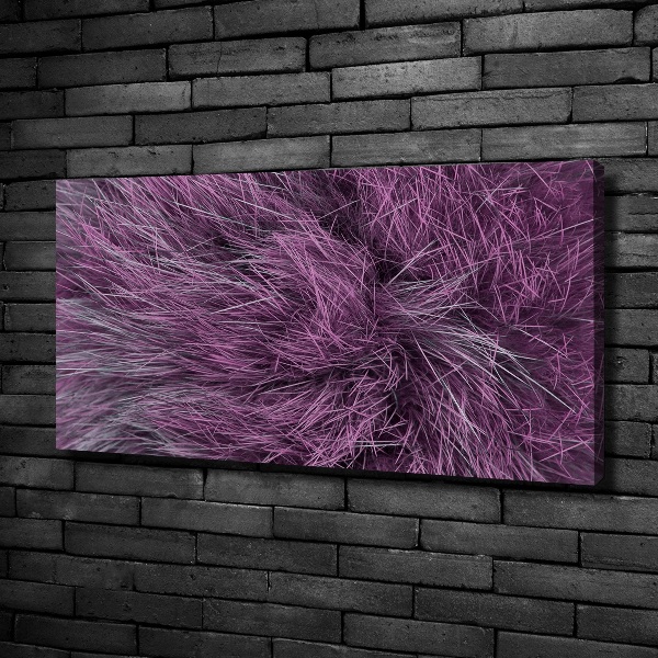 Canvas wall art Pink fur