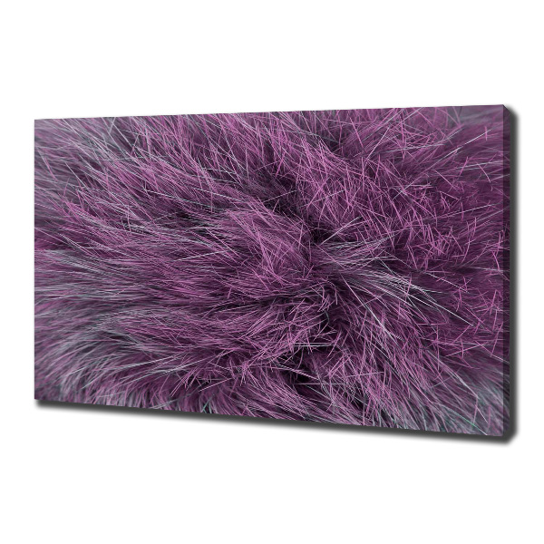 Canvas wall art Pink fur