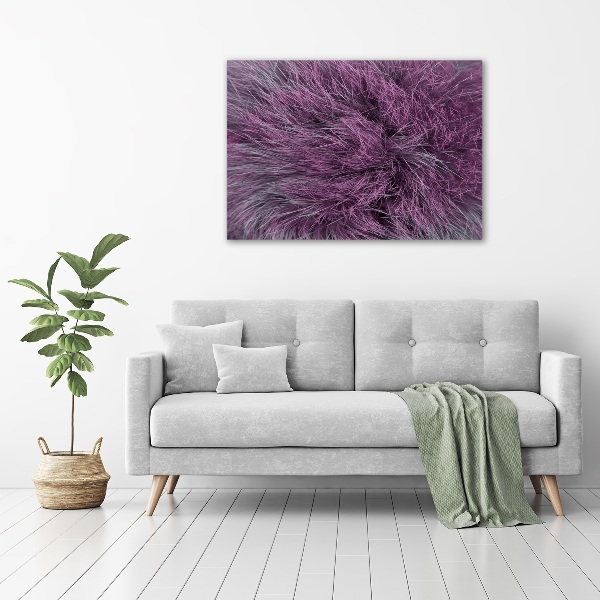 Canvas wall art Pink fur