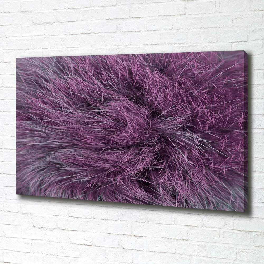 Canvas wall art Pink fur