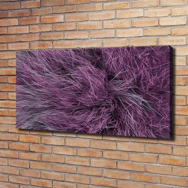 Canvas wall art Pink fur