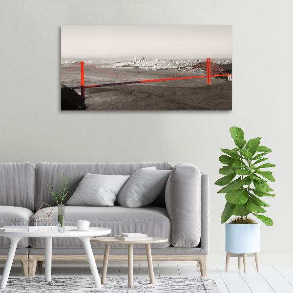 Canvas wall art San Francisco bridge