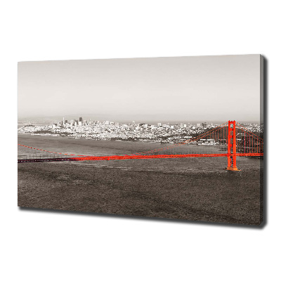 Canvas wall art San Francisco bridge