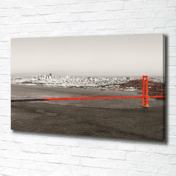 Canvas wall art San Francisco bridge