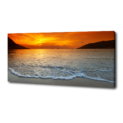 Canvas wall art Sunset sea