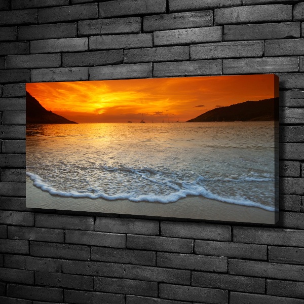 Canvas wall art Sunset sea