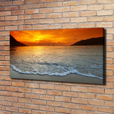 Canvas wall art Sunset sea