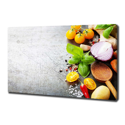 Canvas wall art Vegetables