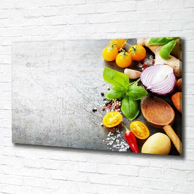 Canvas wall art Vegetables