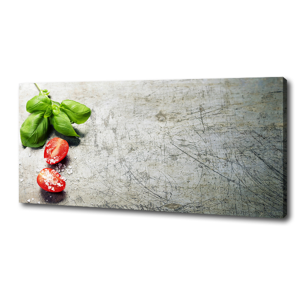 Canvas wall art Tomatoes and basil