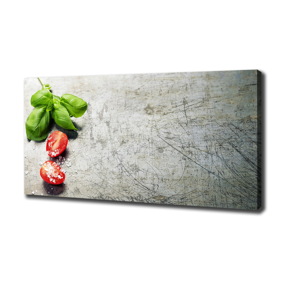 Canvas wall art Tomatoes and basil