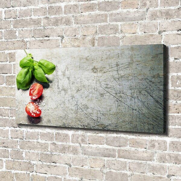 Canvas wall art Tomatoes and basil