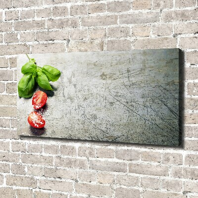 Canvas wall art Tomatoes and basil