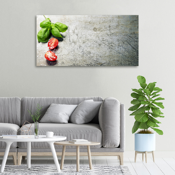 Canvas wall art Tomatoes and basil