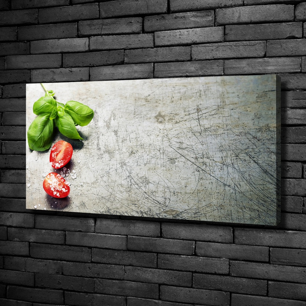 Canvas wall art Tomatoes and basil