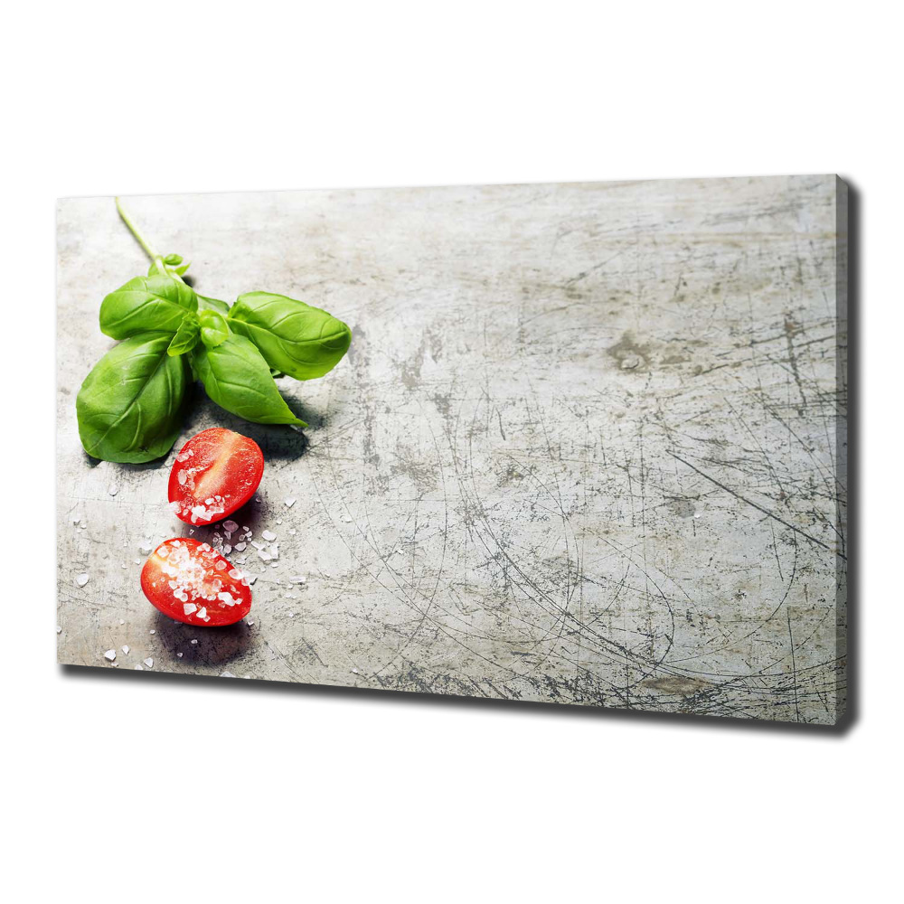 Canvas wall art Tomatoes and basil