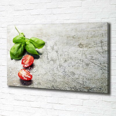 Canvas wall art Tomatoes and basil