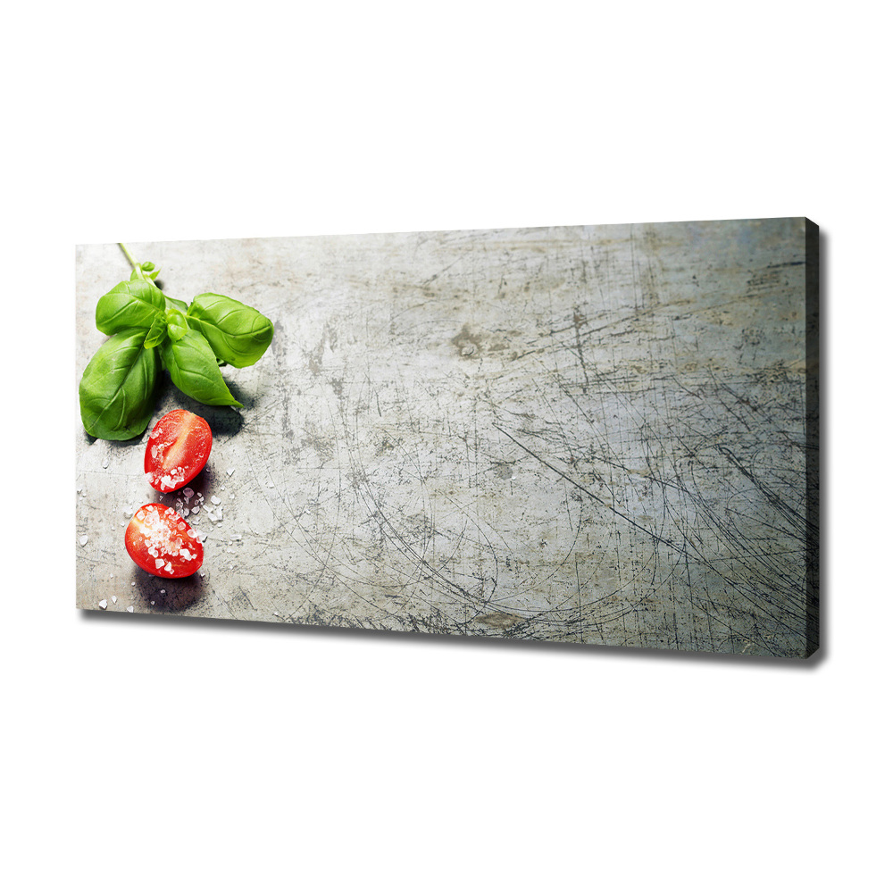 Canvas wall art Tomatoes and basil