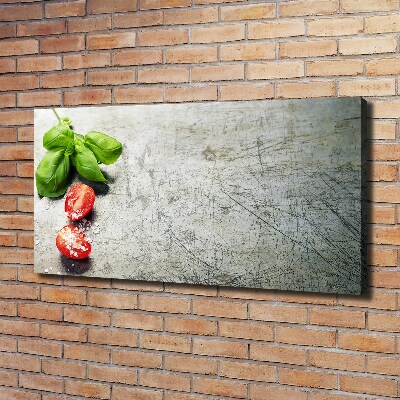 Canvas wall art Tomatoes and basil