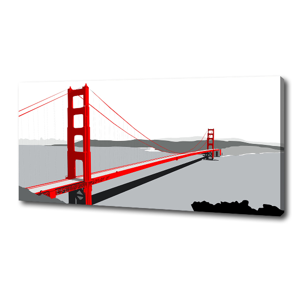 Canvas wall art San Francisco bridge