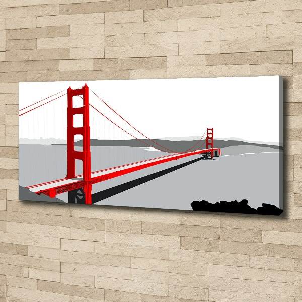 Canvas wall art San Francisco bridge