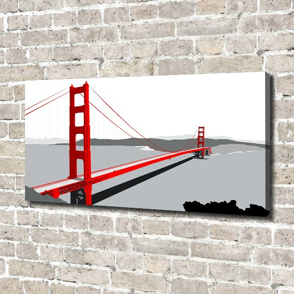 Canvas wall art San Francisco bridge