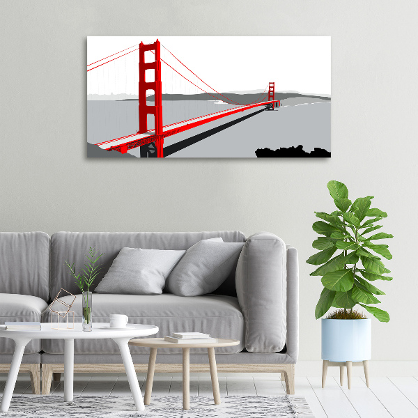 Canvas wall art San Francisco bridge