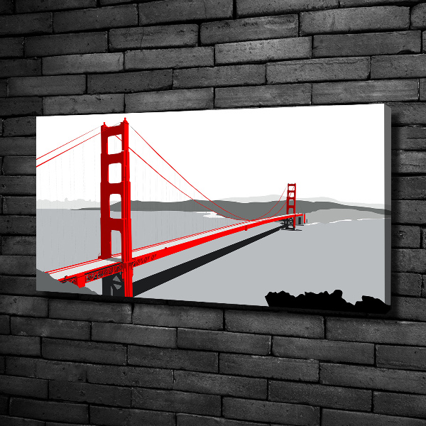 Canvas wall art San Francisco bridge