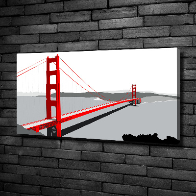 Canvas wall art San Francisco bridge