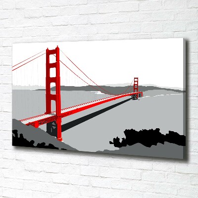 Canvas wall art San Francisco bridge