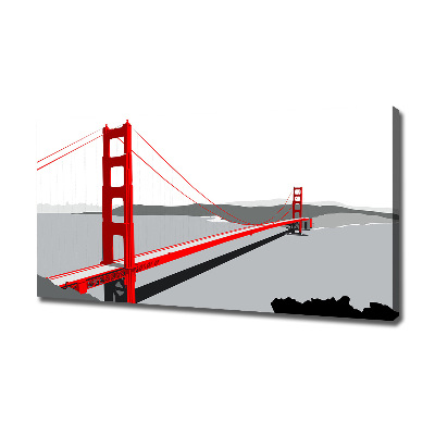 Canvas wall art San Francisco bridge