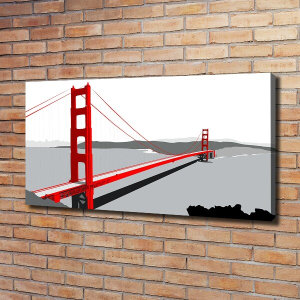 Canvas wall art San Francisco bridge