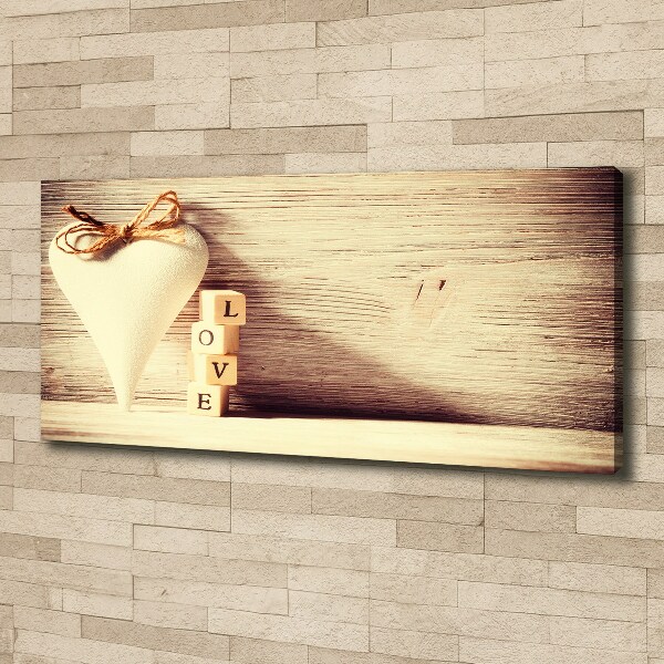 Canvas wall art Love