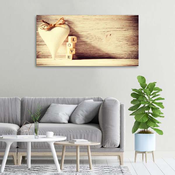 Canvas wall art Love