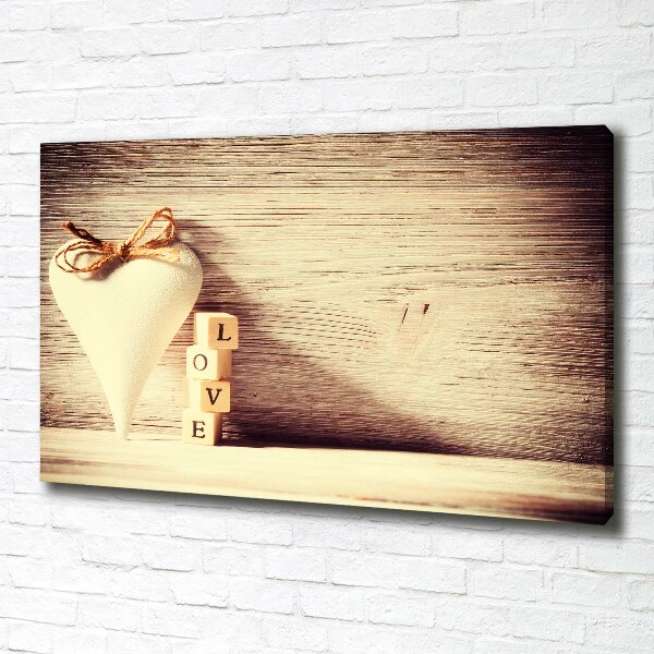 Canvas wall art Love