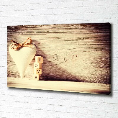 Canvas wall art Love