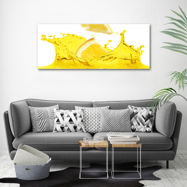 Canvas wall art Lemon slices