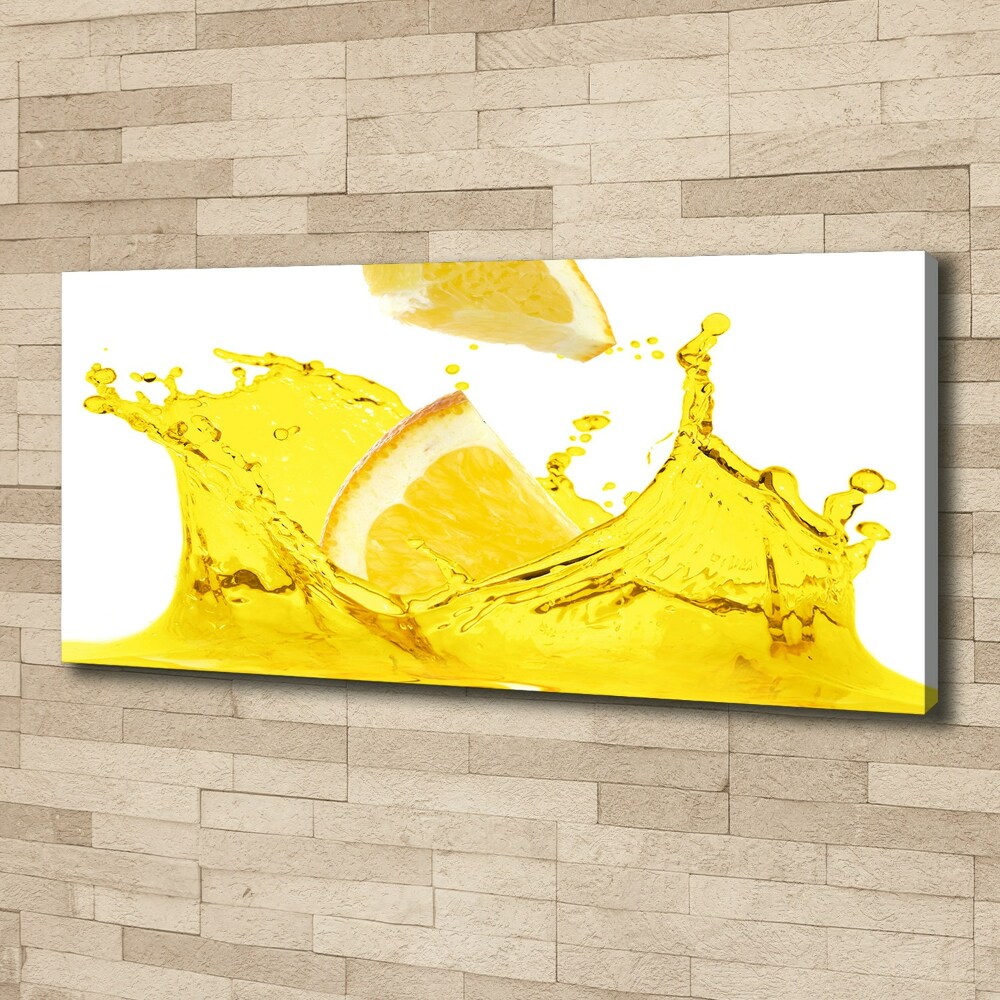 Canvas wall art Lemon slices