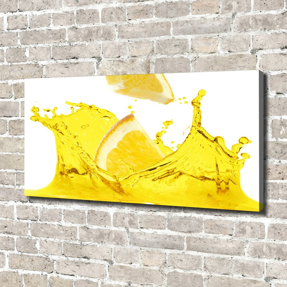 Canvas wall art Lemon slices