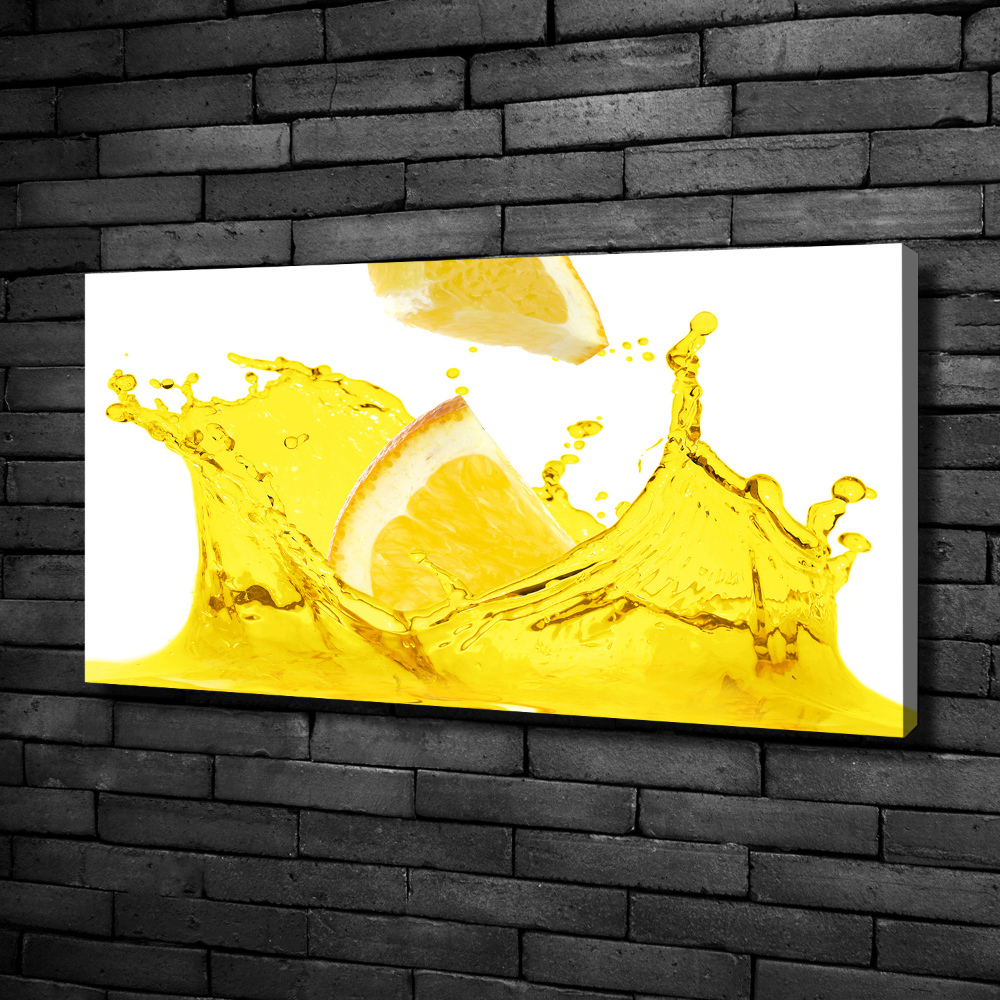 Canvas wall art Lemon slices