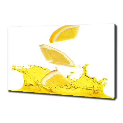 Canvas wall art Lemon slices