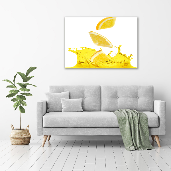 Canvas wall art Lemon slices