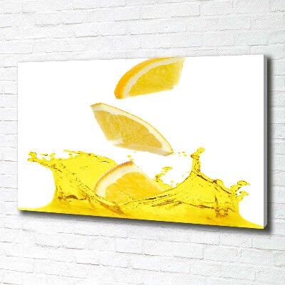 Canvas wall art Lemon slices