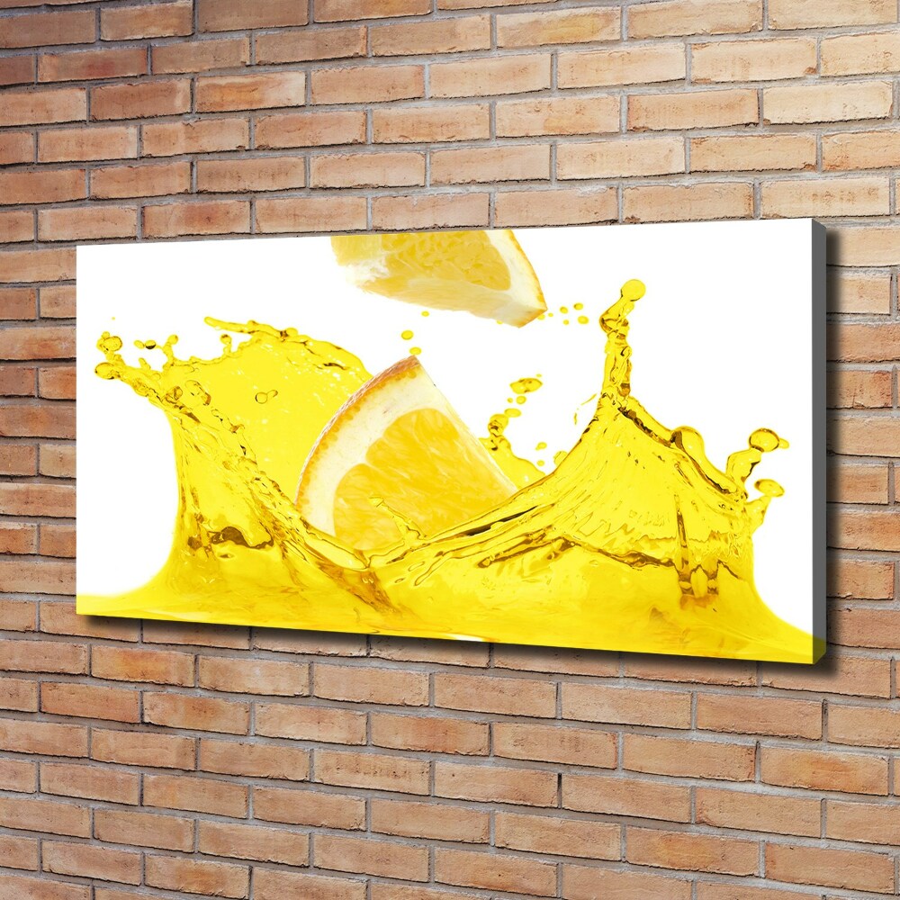 Canvas wall art Lemon slices