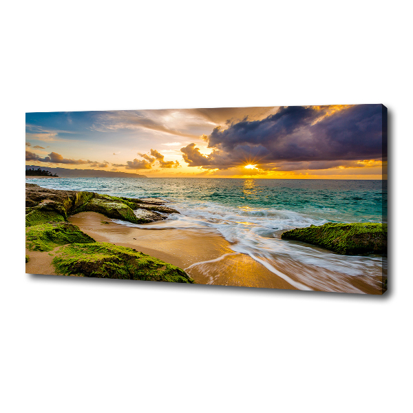 Canvas wall art Sunset sea