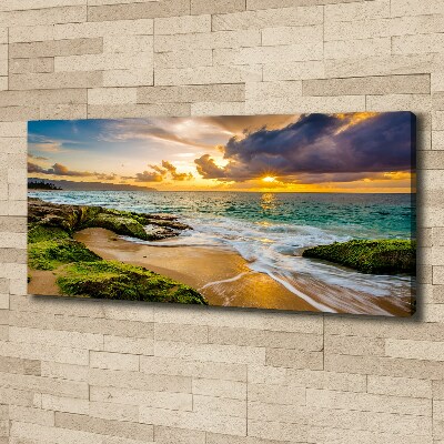 Canvas wall art Sunset sea